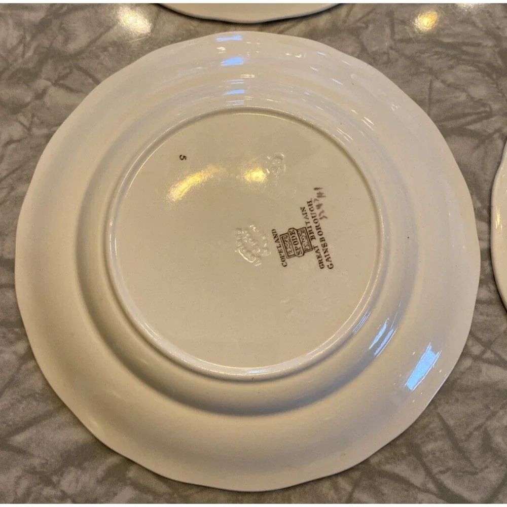 SPODE Copeland Great Britain GAINSBOROUGH Bread PLATES 6.75” Set of 4 Vintage